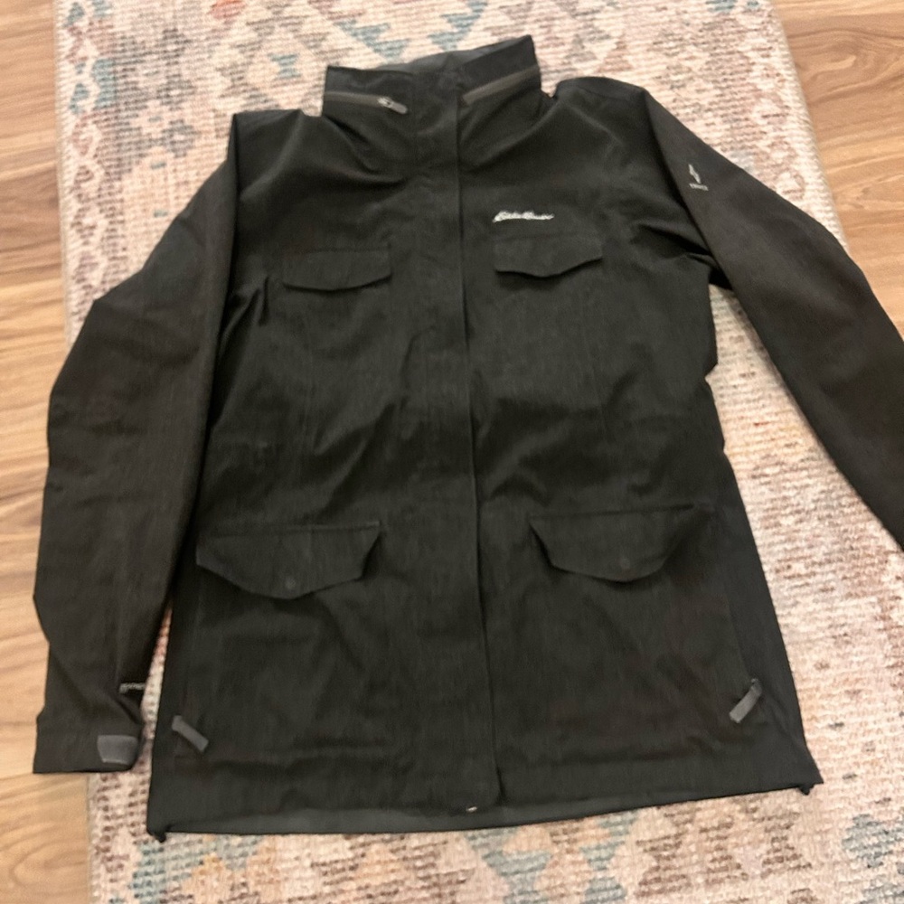 Eddie Bauer Charcoal Jacket with Embroidered Logo